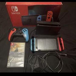 Nintendo Switch 1 Version  2 with two games