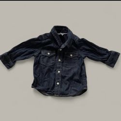 GAP BABY LONG SLEEVE DENIM SHIRT 6-12 MONTHS