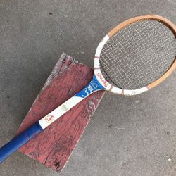 Spalding wooden tennis racket