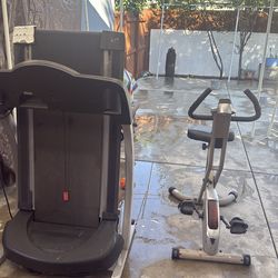 Caminadora y bicicleta. Gratis  no tengo tiempo para venderla Casi no estoy