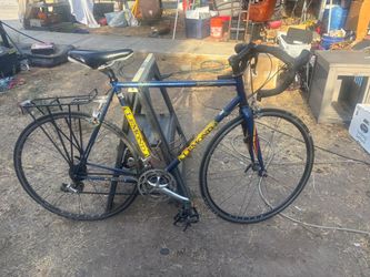 LeMond Buenos Aires Road Bike 700C Blue/Yellow Steel Drop Bar Rear Rack