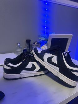 Nike Dunk Low Size 11 Men's Low Top Lace-Up Sneakers Black/White Colorblock