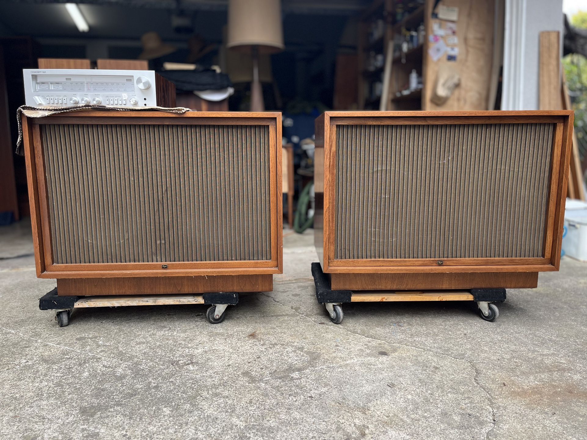 Gorgeous Mid Century Modern Bozak Speakers