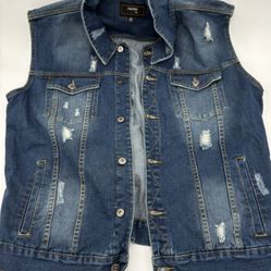 Faction Men’s Denim Biker Vest 