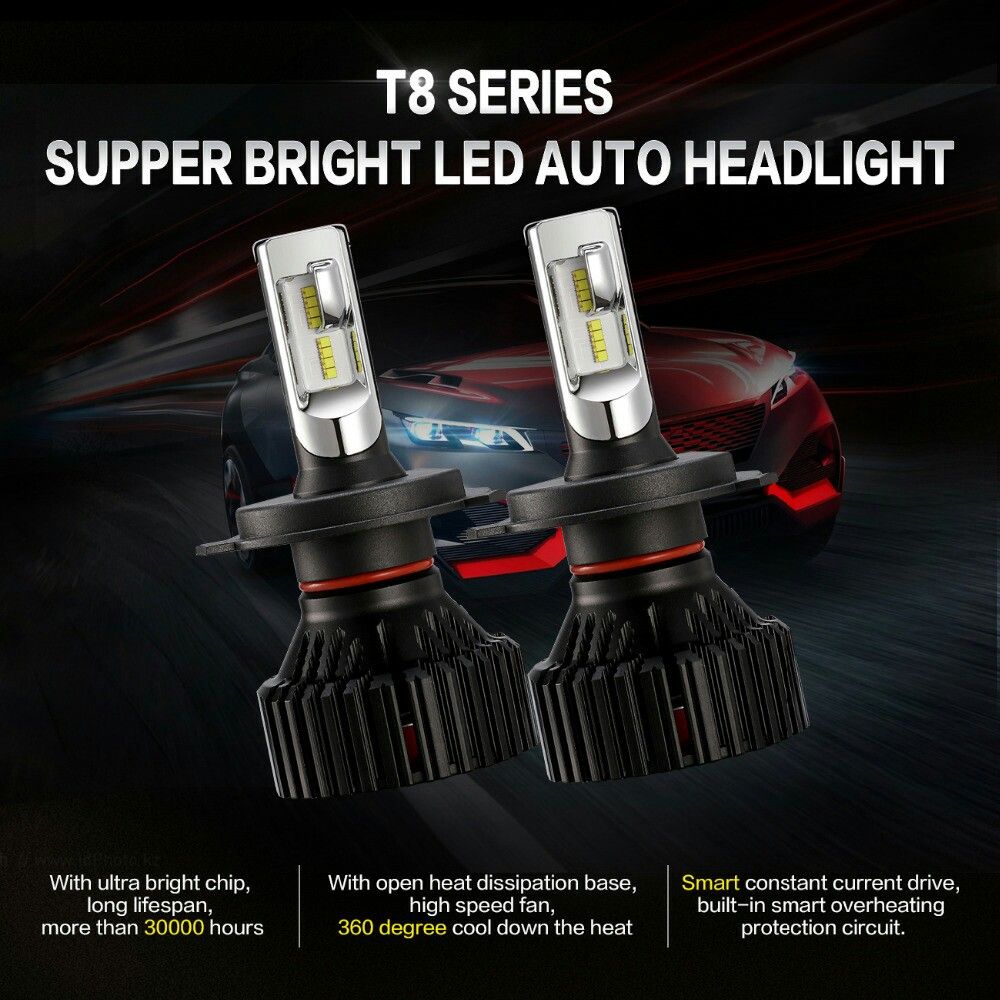 Led headlight bulbs kit - hid conversion kits lights- dodge ram jeep wrangler grand Cherokee srt compass chevy Silverado gmc Sierra Toyota