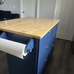 Kitchen Island – Sturdy, Functional, Great Storage (OBO)