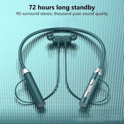 Wireless Bluetooth Headphones Super Bass Neckband Stereo Earphones Headset