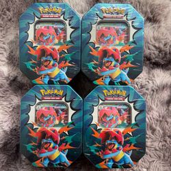 Pokémon TCG Ascended Hereos Mega Feraligatr EX Tin