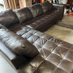 Leather Sectional Couch