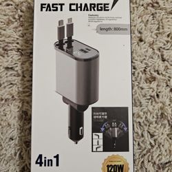 4 In 1 Super Fast Car charger Iphone/Android