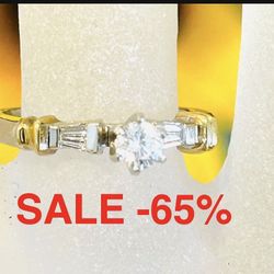 Diamond Ring Engagement NEW NATURAL DIAMONDS 💎❤️ VALENTINES DAY SALE ❤️ -65% The Appraisal Is When Gold Was 1800 Today It’s Over $4000