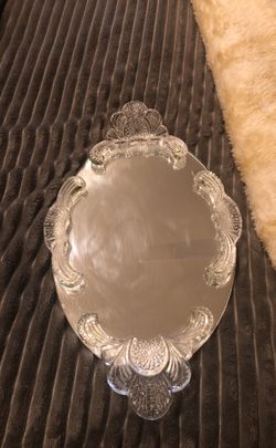Glass tray 18” long by 10” wide
