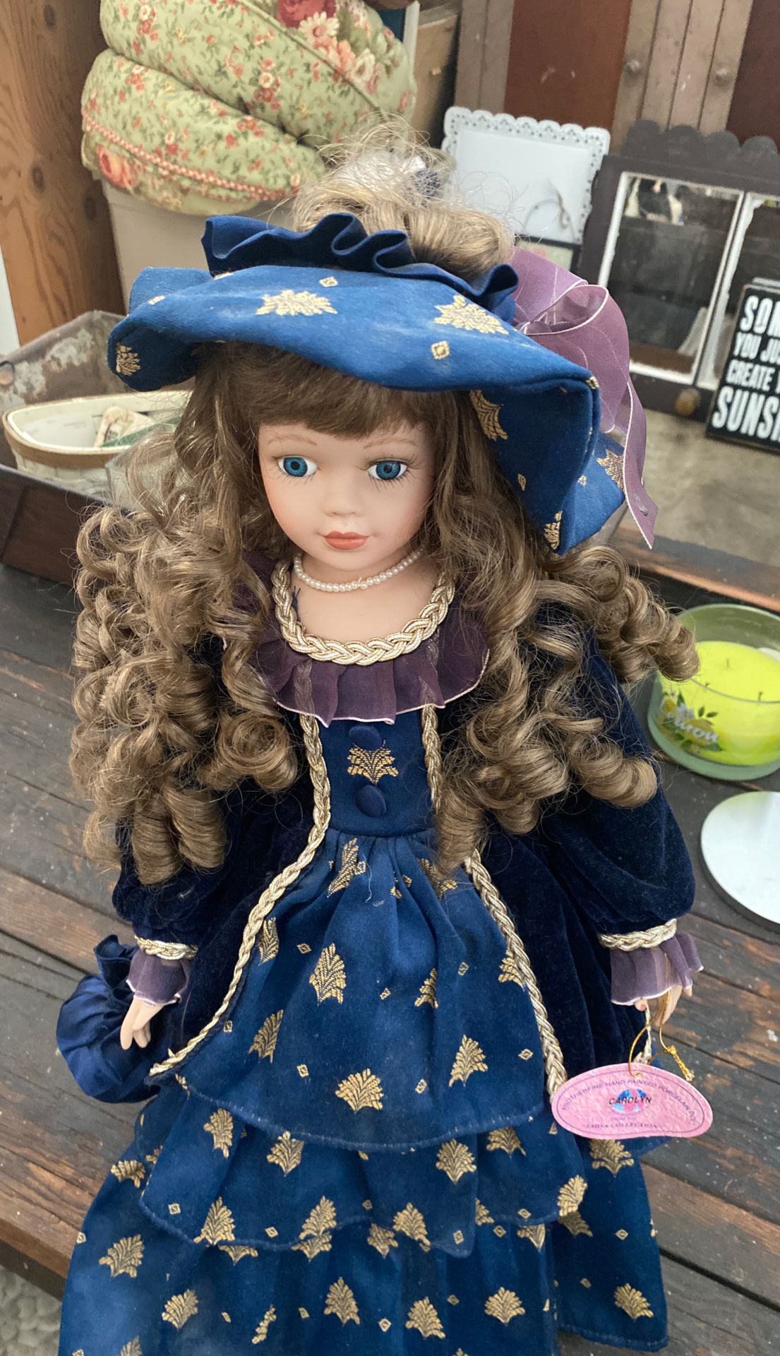 Antique Collector Dolls-Southern Belle, Victorian Bronze Beauty