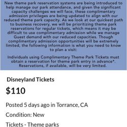 Disneyland Tickets 
