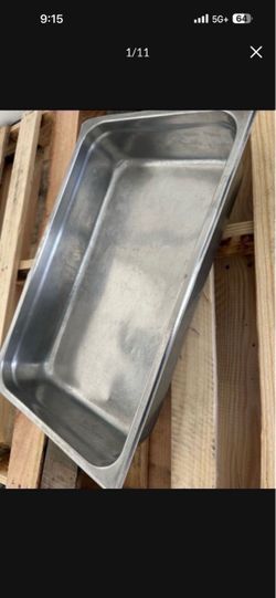 4" Deep Stainless Steel Steam Table Pans Hotel Food Prep Pan Full Size