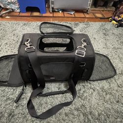 All Black Multifunctional, pet travel carrying case