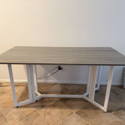 Dining Table Or Multi-purpose Table With Dual Drop Leaf
