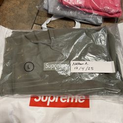 Supreme Box Logo Hooded Sweatshirt Olive 