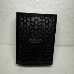 RAYHAAN OBSIDIAN EAU DE PARFUM FOR MEN 3.4 oz 100 ml (open box)