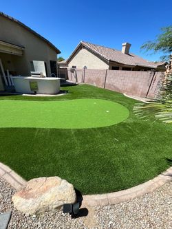 Turf pavers and Travertine