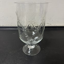 Crystal vase 10in tall C 1950 