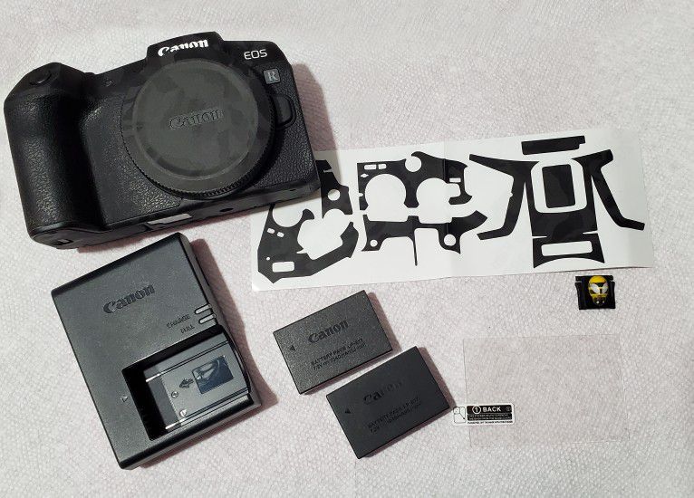 Canon EOS RP mirrorless camera Body with original battery pack and two batteries 