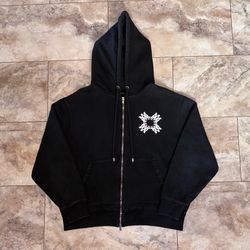 Amiri MA Quad Full Zip Up Hoodie Black Size XXL