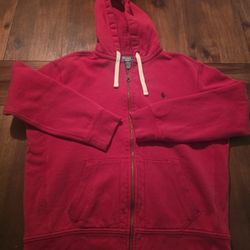 Red Polo Sweater Size XL