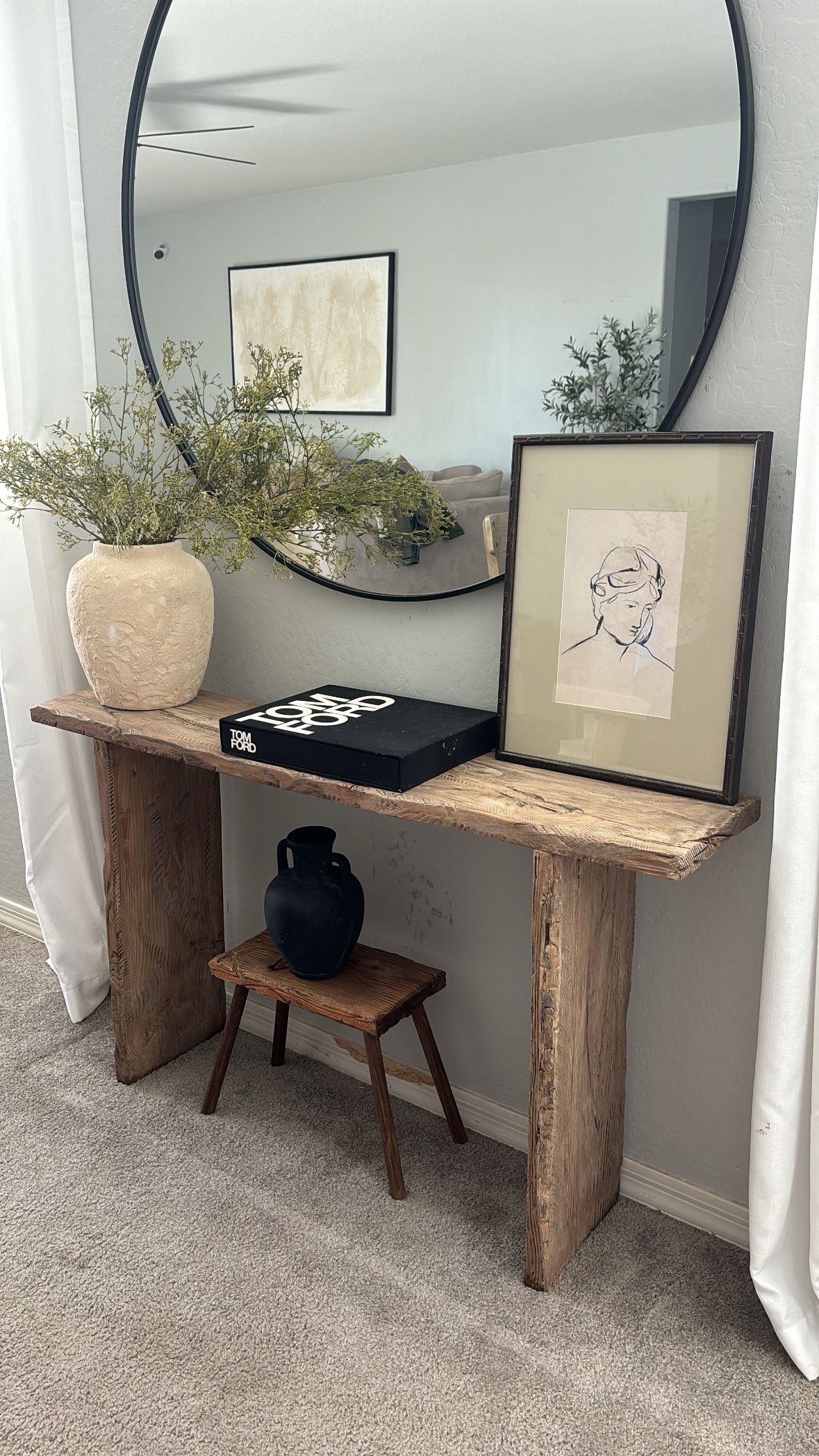 Rustic console Table