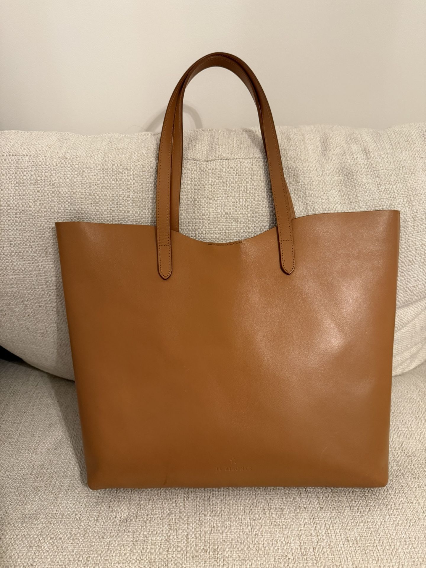 Il Bisonte Roseto Vacchetta Tan Leather Tote Bag MSRP $580