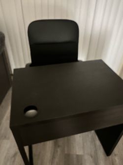 Ikea desk and chair