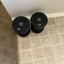 45 Pound Dumbbells