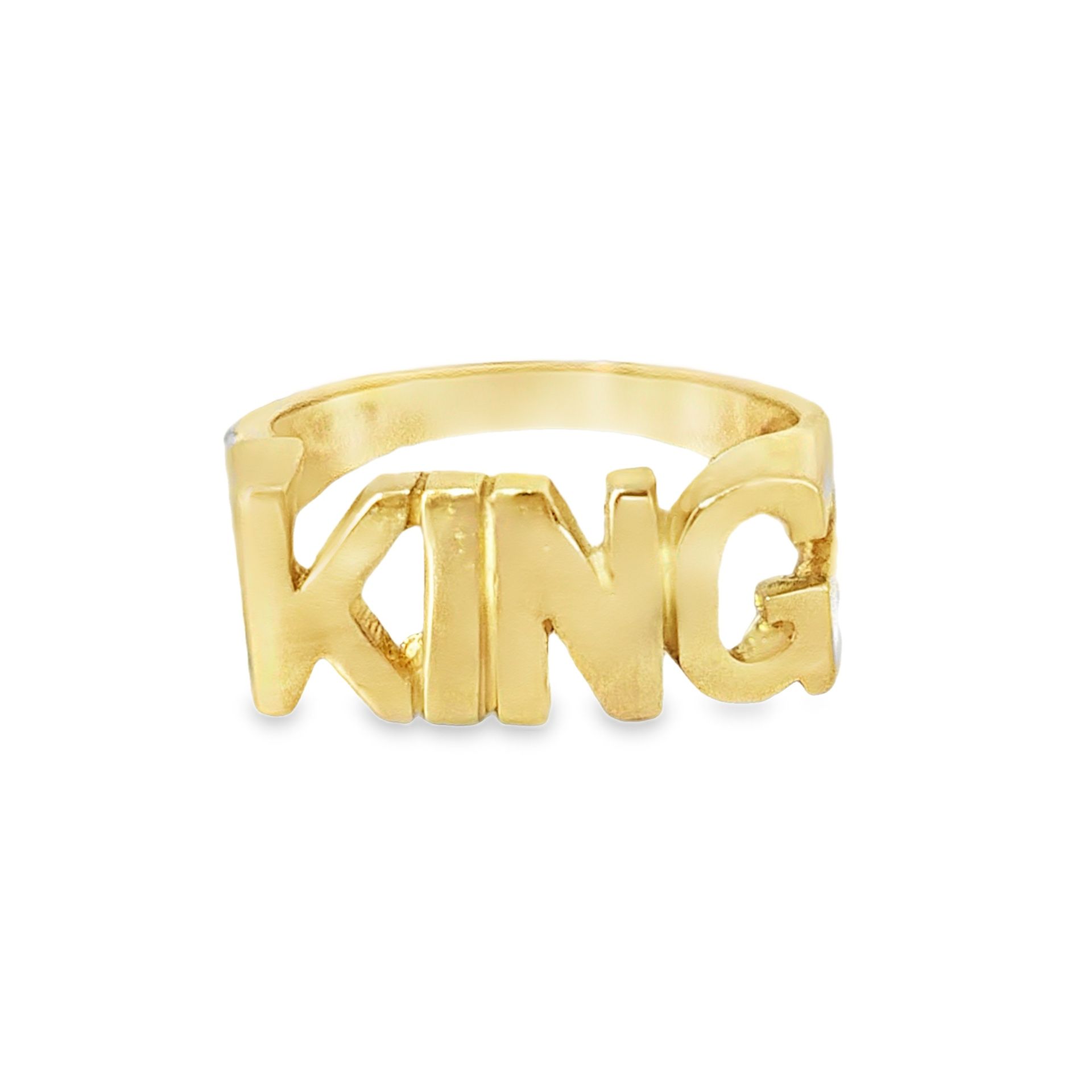 10K Yellow Gold King Band Ring