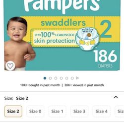 Pampers Swaddler Size 2 