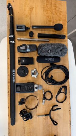 Complete Professional Audio Kit - Røde NTG-3, Zoom H6, Røde Boompole, Mics & Accessorie