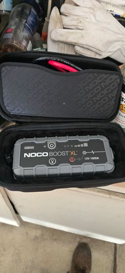 NOCO Boost GB50: 1500A UltraSafe Jump Starter – 12V Lithium Battery Booster Pack, Portable Jump Box, Power Bank & Jumper Cables - for 7.0L Gas and 4.5