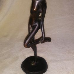 Vintage Mid Century Modern Bronze Nude Sculpture