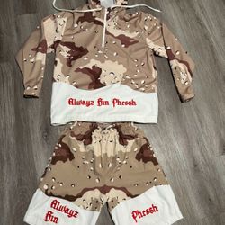 Men’s Windbreaker Camo Set