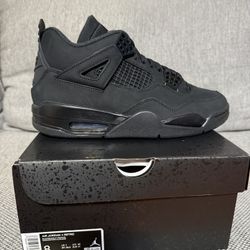 Jordan Retro 4 Black Cat Size 8