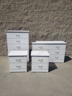 White Bedroom Dresser Set!