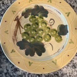 Hand painted Neiman Marcus Grapes Played