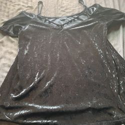 Goth, Punk Crushed Velvet Top