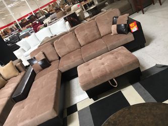 sectional with ottoman