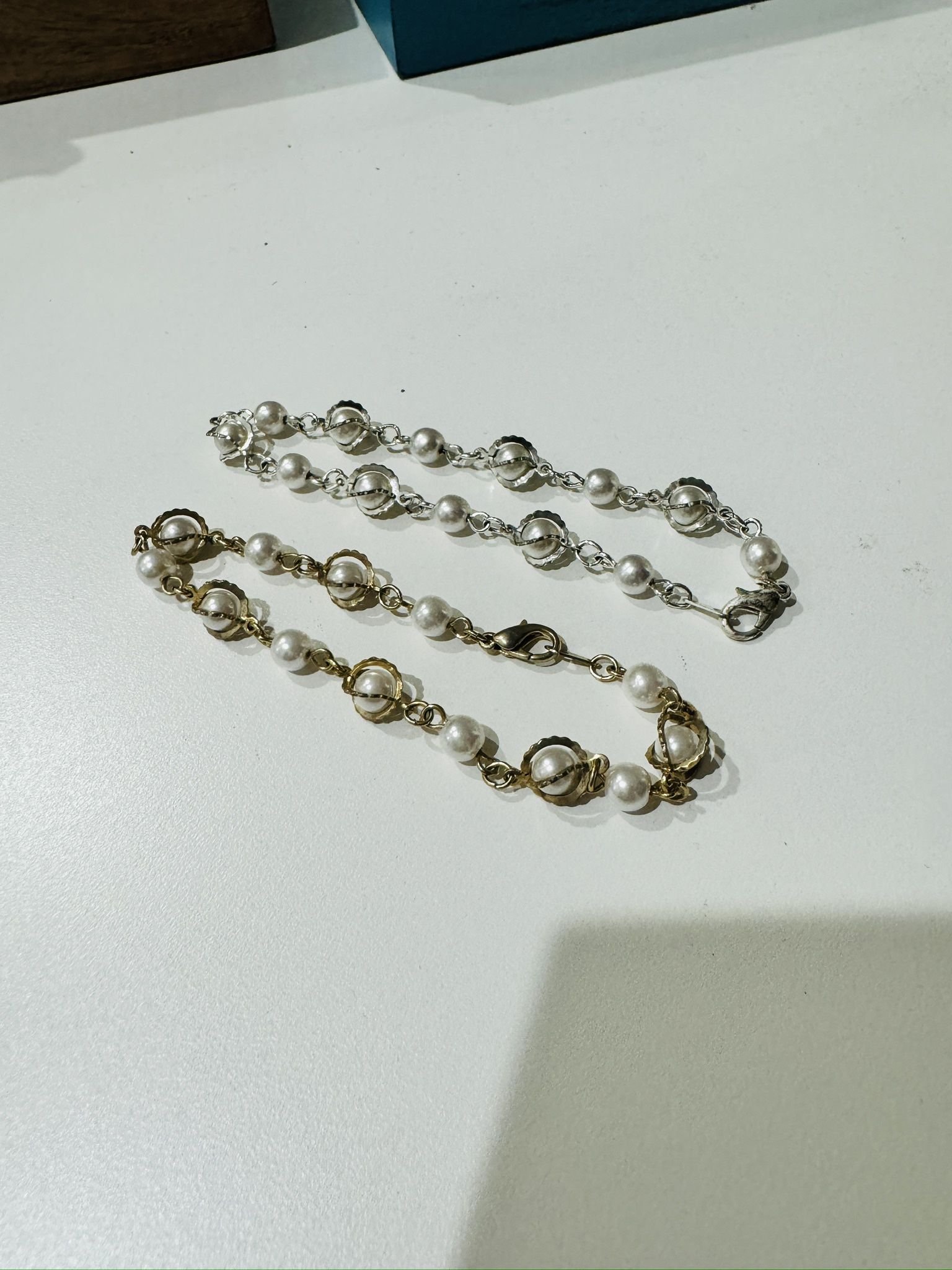 Vintage Sarah Coventry Caged Pearl Bracelet