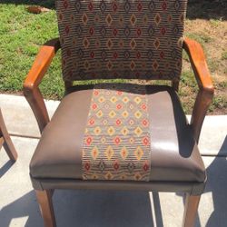 Chairs, Mid-century, New Leather 