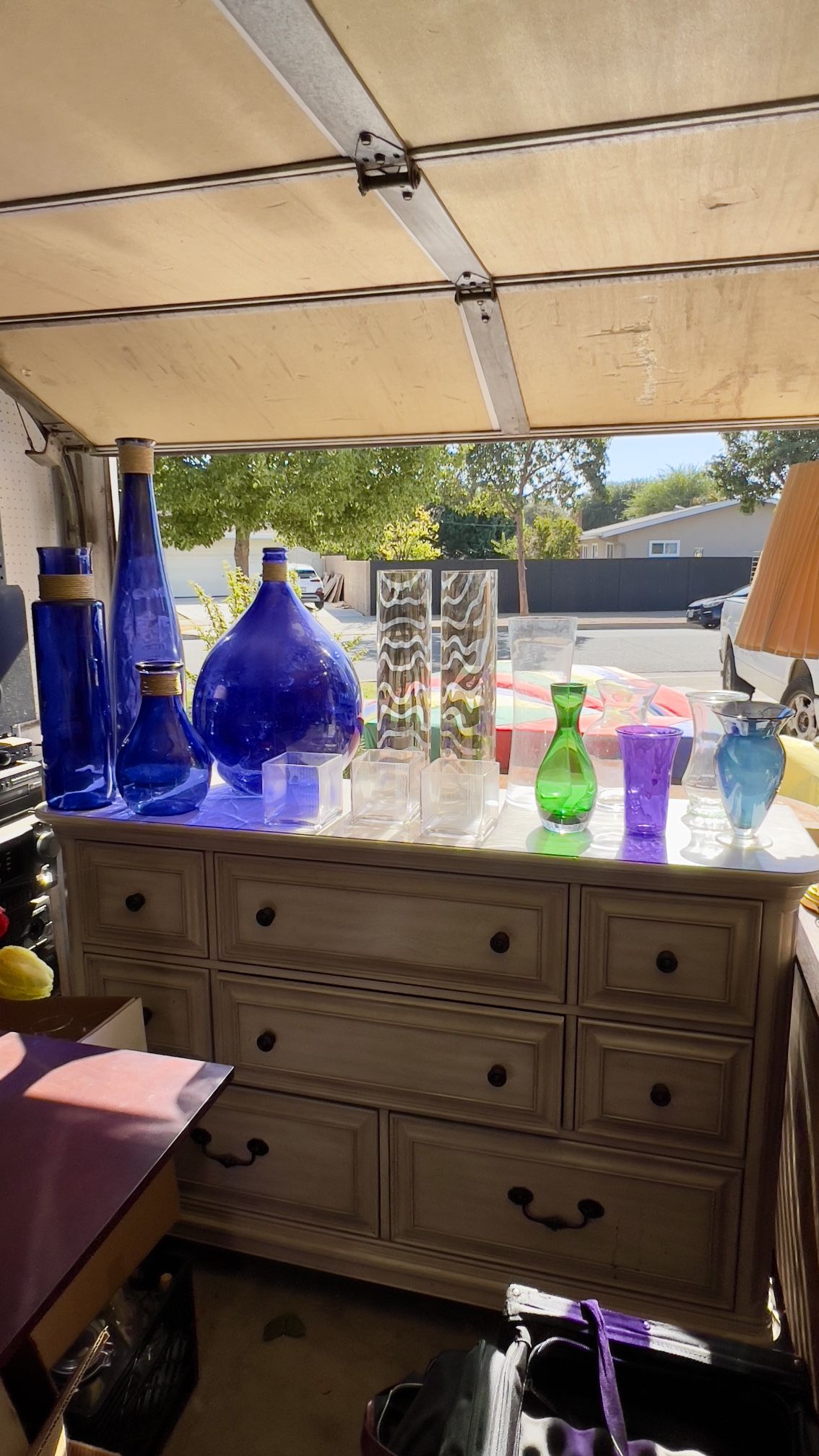 Assorted Decorative Glass Vases