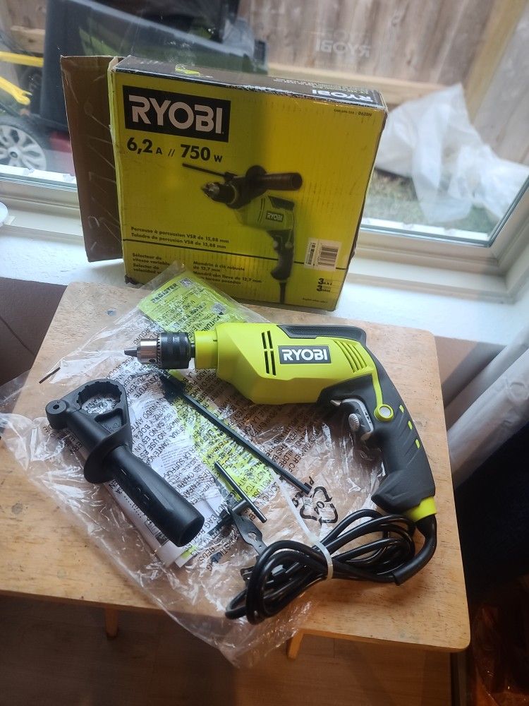$70 RYOBI 6.2 Amp Corded 5/8 in. Variable Speed Hammer Drill