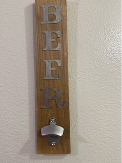 Wall decor beer opener