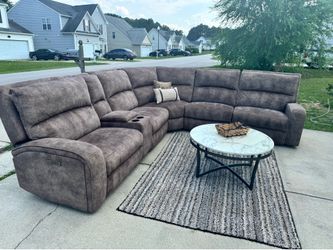 ✨Beautiful reclining sectional sofa, like new – free delivery✨🚚👌