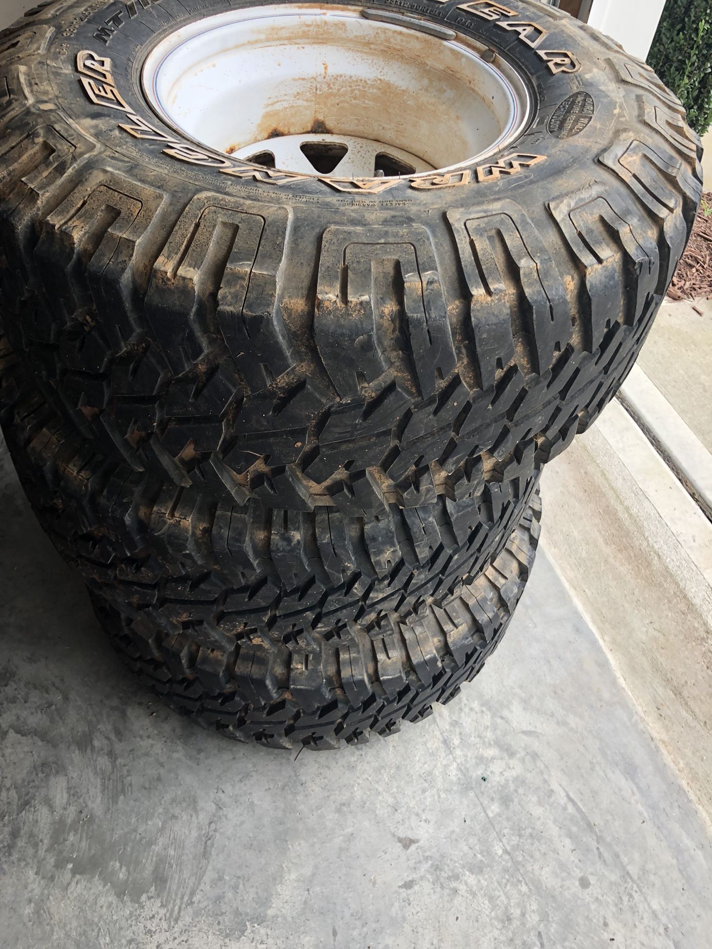 Goodyear Wrangler MTR  and American racing rims for Sale in  Creedmoor, NC - OfferUp